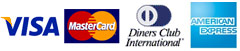 We accept the following Credit and Debt cards